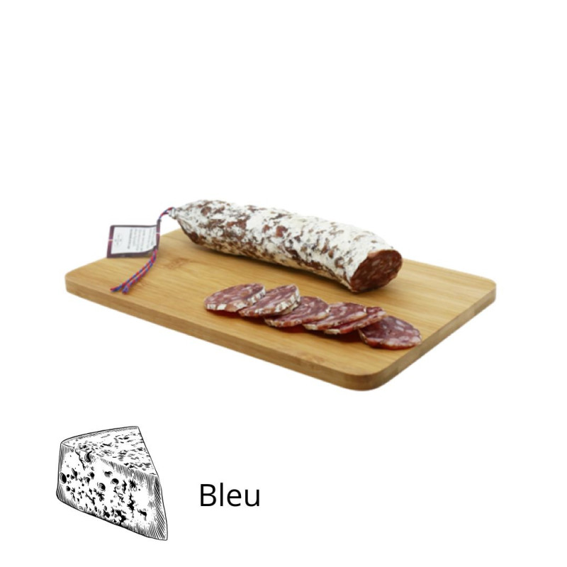 Saucisson fait en Auvergne au Bleu - La Cerise sur l'Apéro Saucisson fait en Auvergne au Bleu - La Cerise sur l'Apéro