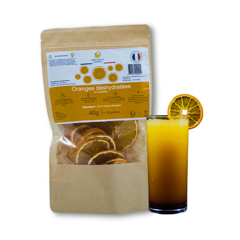 Fruits déshydratés - Orange 40 gr - La Cerise sur l'Apéro Fruits déshydratés - Orange 40 gr - La Cerise sur l'Apéro