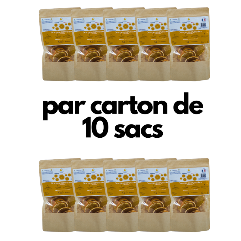 Fruits déshydratés - Orange 40 gr (Carton de 10) - La Cerise sur l'Apéro Fruits déshydratés - Orange 40 gr (Carton de 10) - La Cerise sur l'Apéro