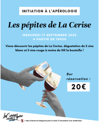 Initiation à l'Apérologie : les pépites de La Cerise - La Cerise sur l'Apéro