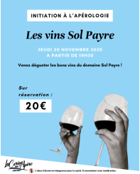 Initiation à l'Apérologie : les vins du domaine Sol Payre - La Cerise sur l'Apéro