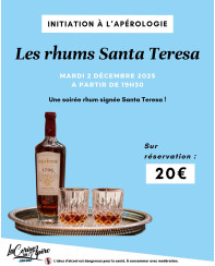 Initiation à l'Apérologie : les rhums Santa Teresa - La Cerise sur l'Apéro