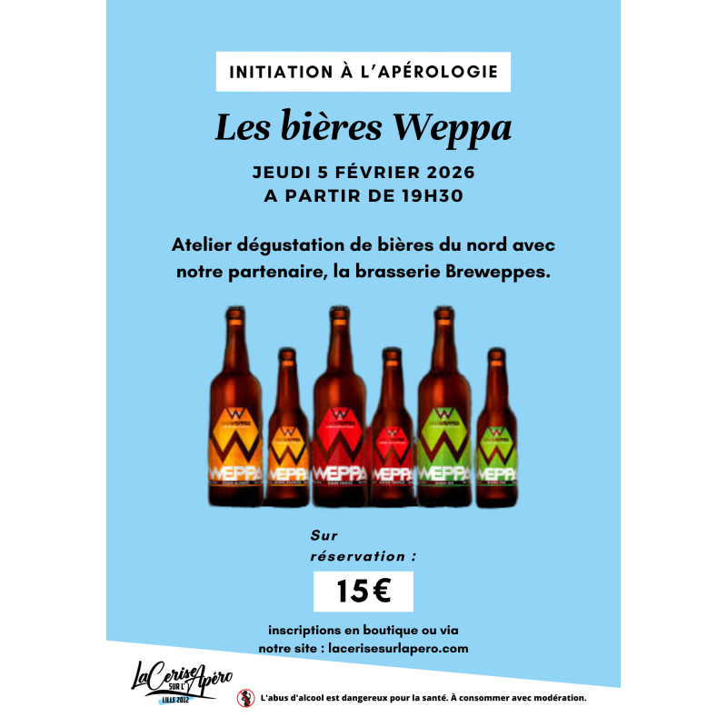 Initiation à l'Apérologie : découverte des bières Weppa - La Cerise sur l'Apéro