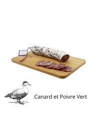 Saucisson fait en Auvergne au Canard et Poivre Vert - pour les prof...