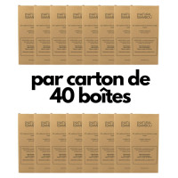 Carton de 40 boîtes de 250 pailles en fibre de bambou - pour les professionnels - La Cerise sur l'Apéro