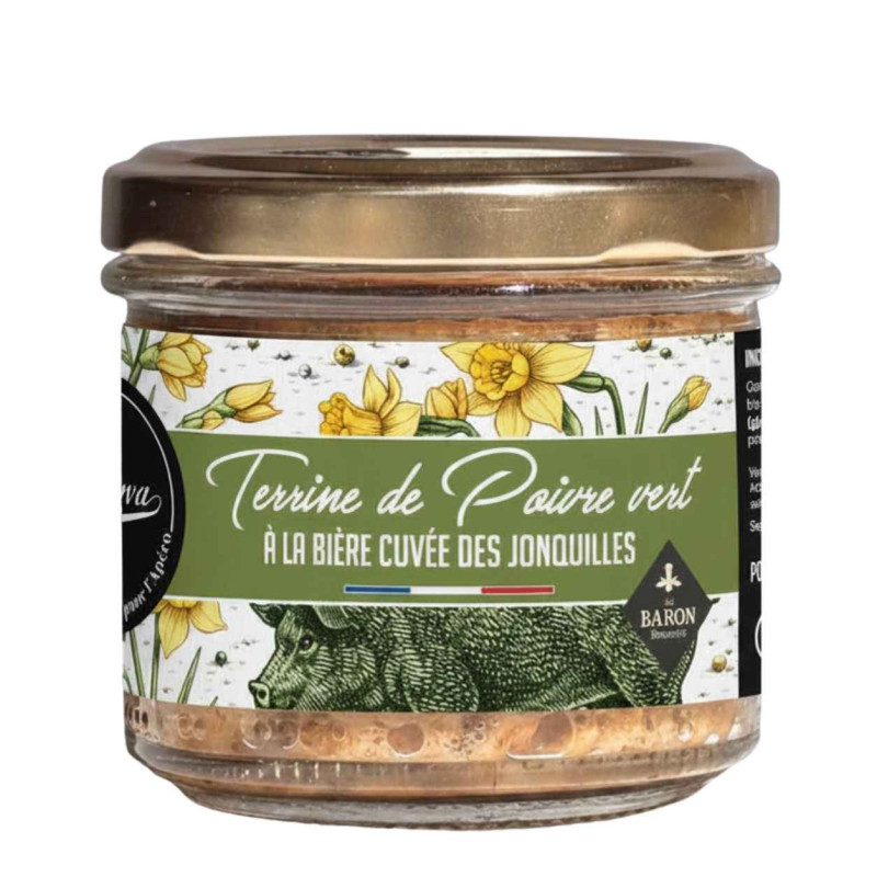 Terrine au poivre vert et à la bière Cuvée des Jonquilles - La Cerise sur l'Apéro