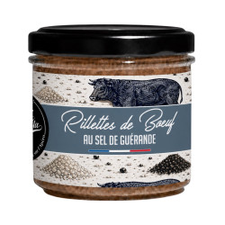 Rillettes de boeuf au sel de Guérande - Lot de 12 tartinables - La Cerise sur l'Apéro