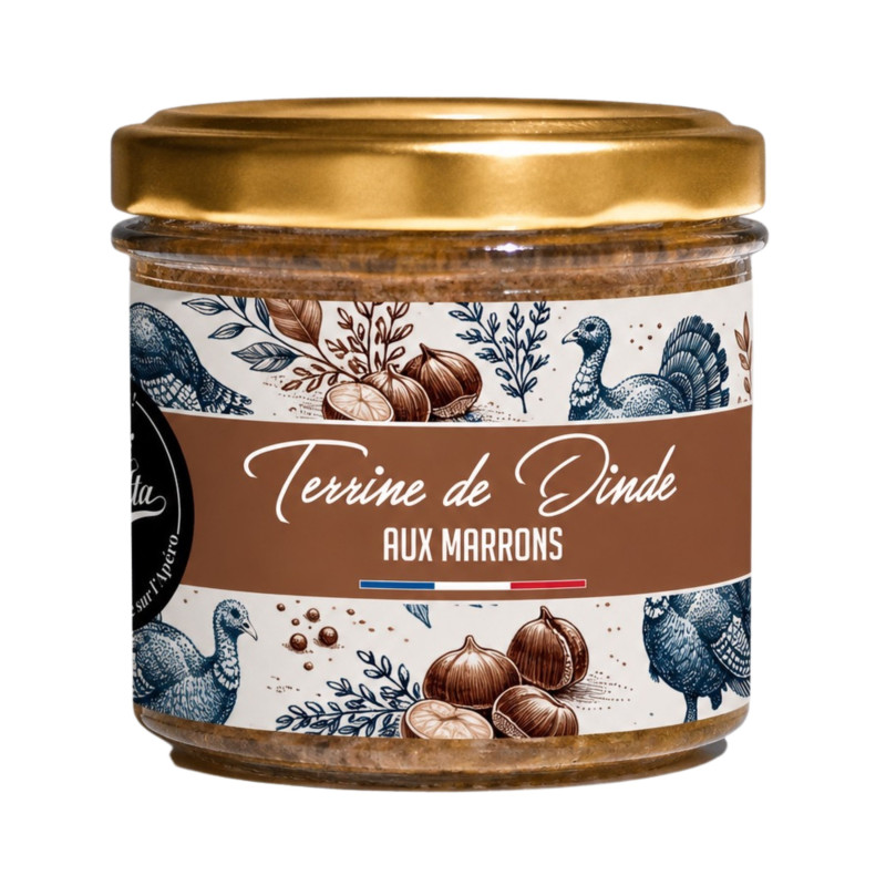 Terrine de dinde aux marrons - Lot de 12 tartinables - La Cerise sur l'Apéro
