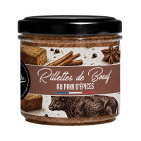 Rillettes de boeuf saveur pain d'épices - Lot de 12 tartinables - La Cerise sur l'Apéro