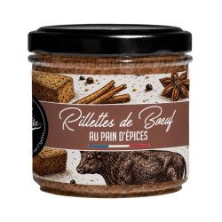 Rillettes de boeuf saveur pain d'épices - Lot de 12 tartinables - La Cerise sur l'Apéro