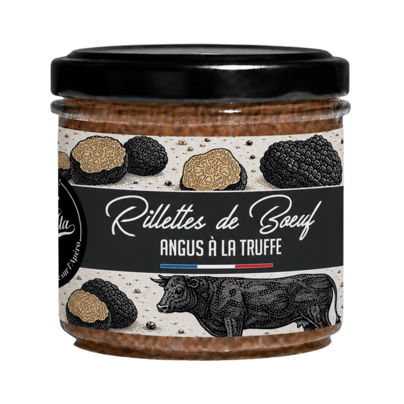 Rillettes de bœuf Angus à la truffe - Lot de 12 tartinables - La Cerise sur l'Apéro