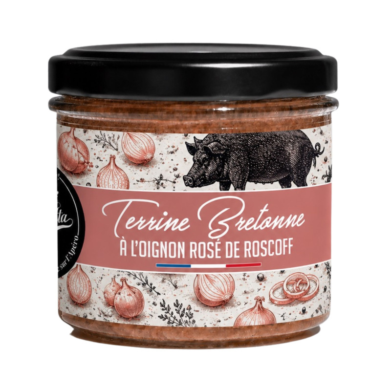 Terrine bretonne à l'oignon rose de Roscoff - Lot de 12 tartinables - La Cerise sur l'Apéro