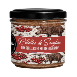 Rillettes de sanglier aux airelles et sel de Guérande - Lot de 12 tartinables - La Cerise sur l'Apéro
