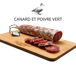 Saucisson fait en Auvergne au Canard et Poivre Vert - pour les prof...