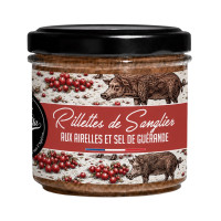Rillettes de sanglier aux airelles et sel de Guérande - La Cerise sur l'Apéro