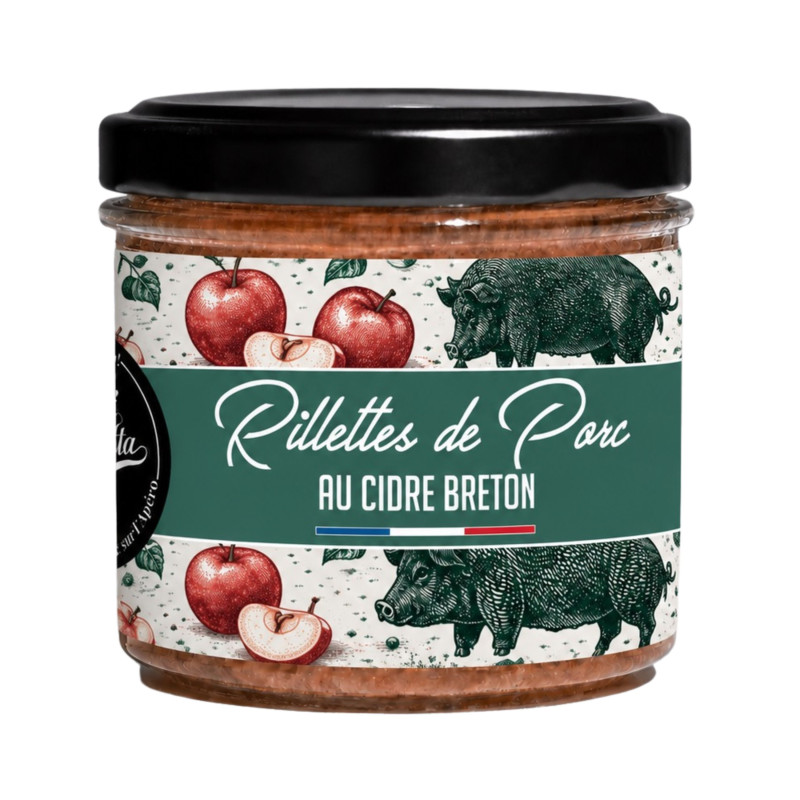 Rillettes de porc au cidre Breton - La Cerise sur l'Apéro