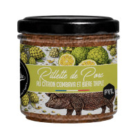 Rillettes de porc au citron combava et à la PVL Triple - La Cerise sur l'Apéro