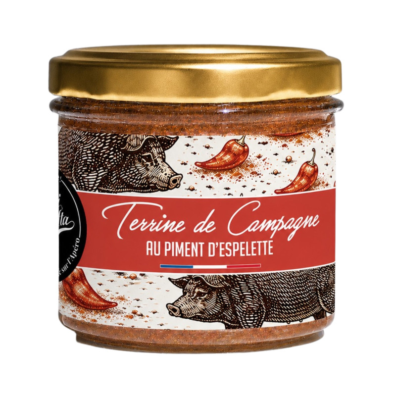 Terrine de campagne au piment d'Espelette - La Cerise sur l'Apéro