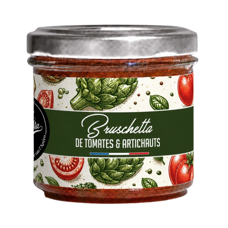 Bruschetta tomates artichaut - La Cerise sur l'Apéro