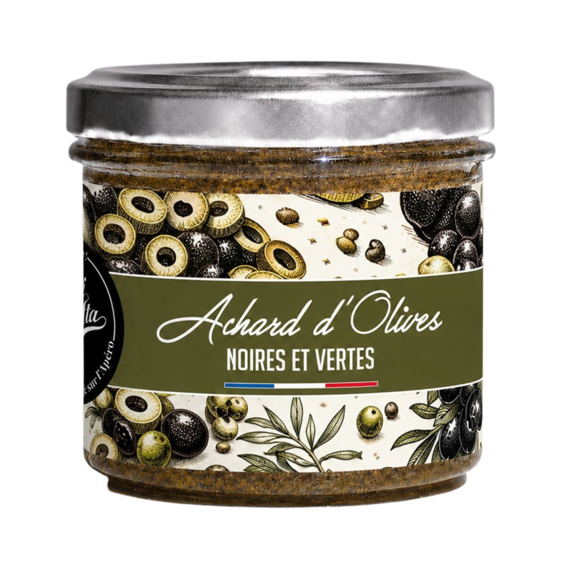 Achard d'olives noires et vertes - La Cerise sur l'Apéro