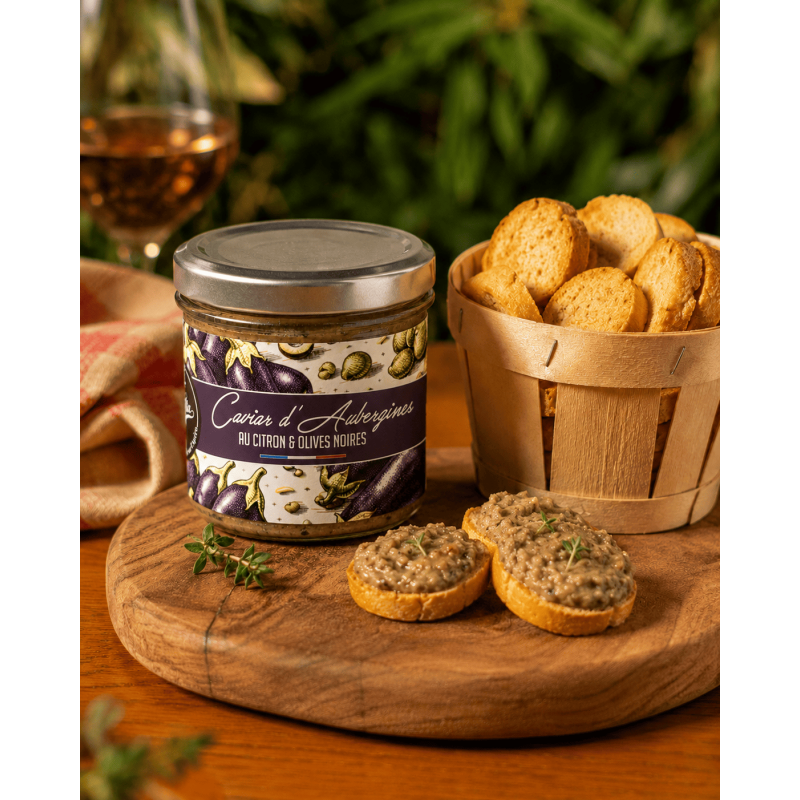 Caviar d'aubergines au citron et olives noires - La Cerise sur l'Apéro