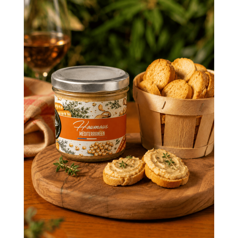 Houmous méditerranéen - Lot de 12 tartinables - La Cerise sur l'Apéro