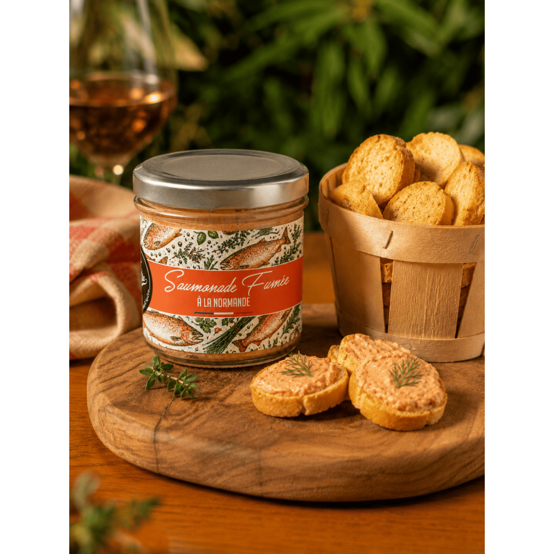 Saumonade fumée à la normande - Lot de 12 tartinables - La Cerise sur l'Apéro