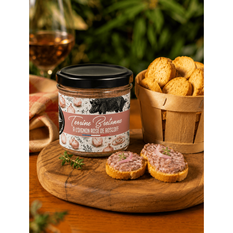Terrine bretonne à l'oignon rose de Roscoff - Lot de 12 tartinables - La Cerise sur l'Apéro