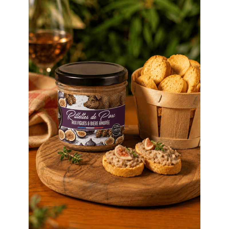Rillettes à la figue et à la bière Mongy ambrée - La Cerise sur l'Apéro