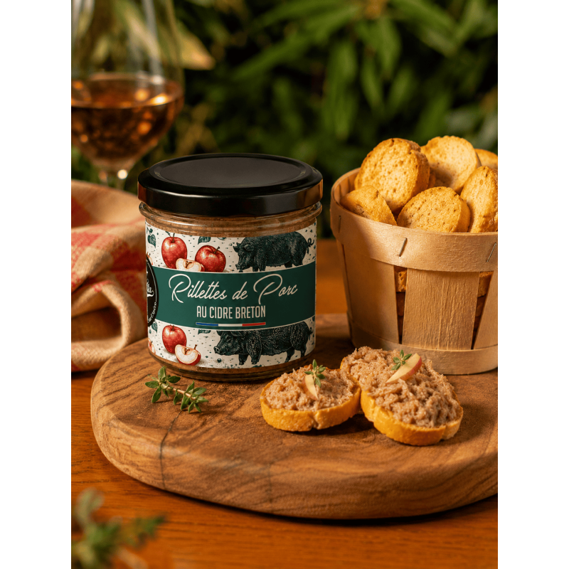 Rillettes de porc au cidre Breton - La Cerise sur l'Apéro