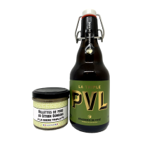 Rillettes de porc au citron combava et à la PVL Triple - Lot de 12 tartinables - La Cerise sur l'Apéro