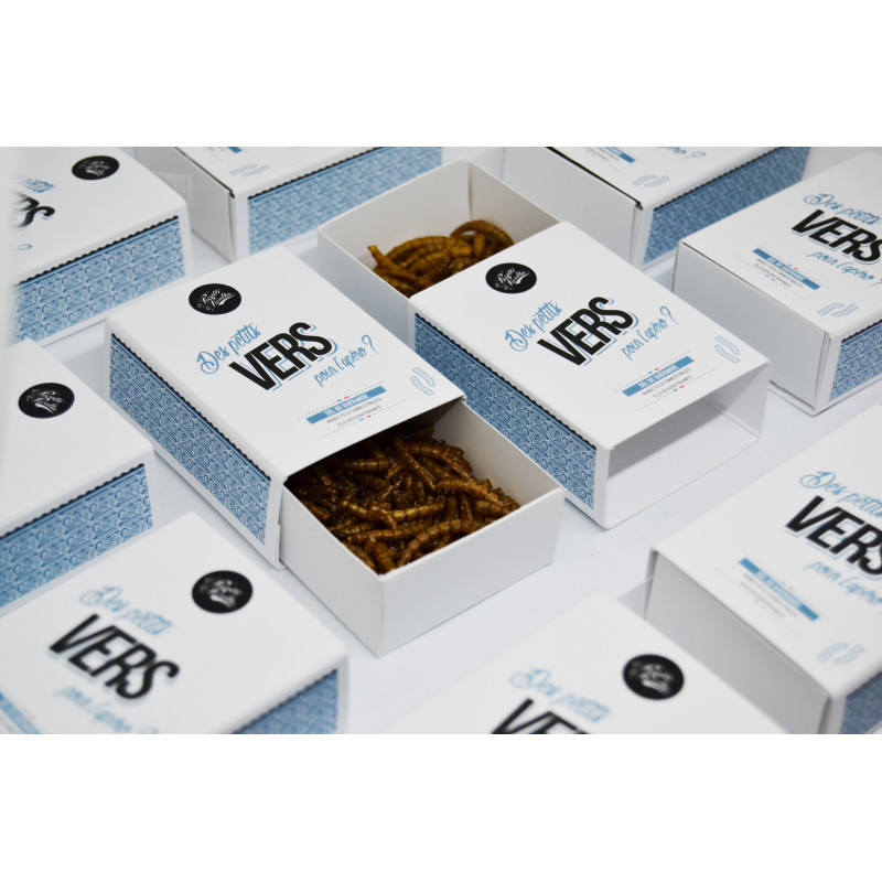 Insectes comestibles - Vers au Sel de Guérande - pour les professionnels - La Cerise sur l'Apéro Insectes comestibles - Vers au Sel de Guérande - pour les professionnels - La Cerise sur l'Apéro