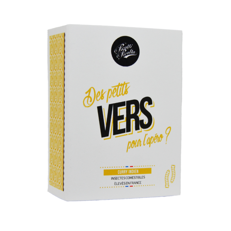Insectes comestibles - Vers au Curry - pour les professionnels - La Cerise sur l'Apéro Insectes comestibles - Vers au Curry - pour les professionnels - La Cerise sur l'Apéro