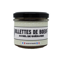 Rillettes de boeuf au sel de Guérande - Lot de 12 tartinables - La Cerise sur l'Apéro