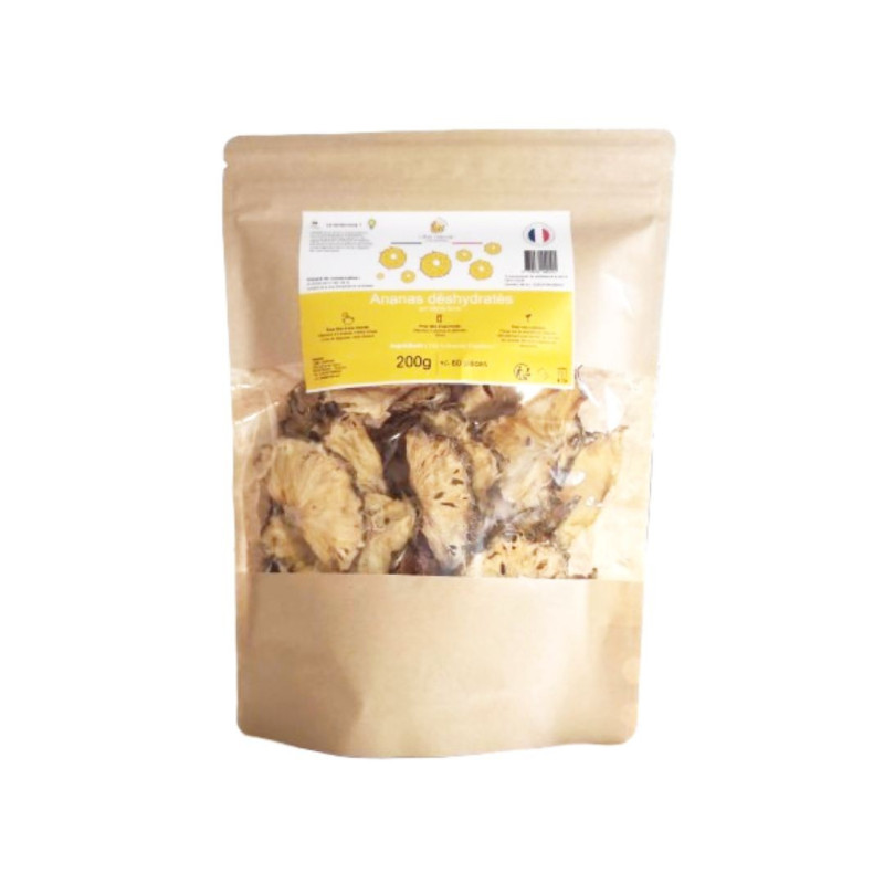 Fruits déshydratés - Ananas 200 gr - Lot de 10 sachets - La Cerise sur l'Apéro Fruits déshydratés - Ananas 200 gr - Lot de 10 sachets - La Cerise sur l'Apéro