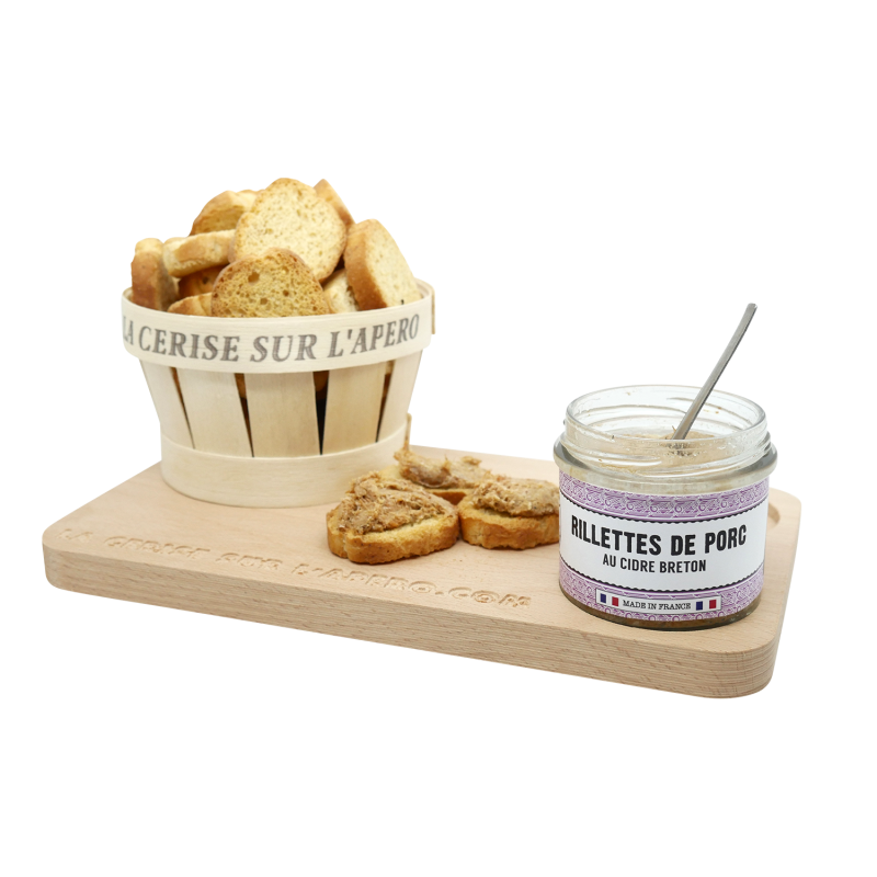 Rillettes de porc au cidre Breton - Lot de 12 tartinables - La Cerise sur l'Apéro Rillettes de porc au cidre Breton - Lot de 12 tartinables - La Cerise sur l'Apéro