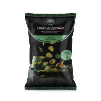 Chips de lentilles Pesto basilic - Lot de 20 sachets - La Cerise sur l'Apéro