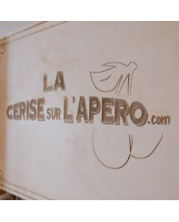 Présentoir à Tartinables et Saucissons en bois - La Cerise sur l'Apéro