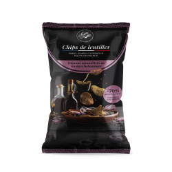 Chips de lentilles Oignon caramélisés au vinaigre balsamique - La Cerise sur l'Apéro