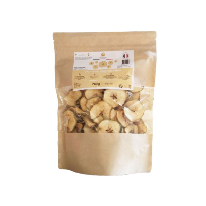 Fruits déshydratés - Pommes 200 gr - La Cerise sur l'Apéro Fruits déshydratés - Pommes 200 gr - La Cerise sur l'Apéro
