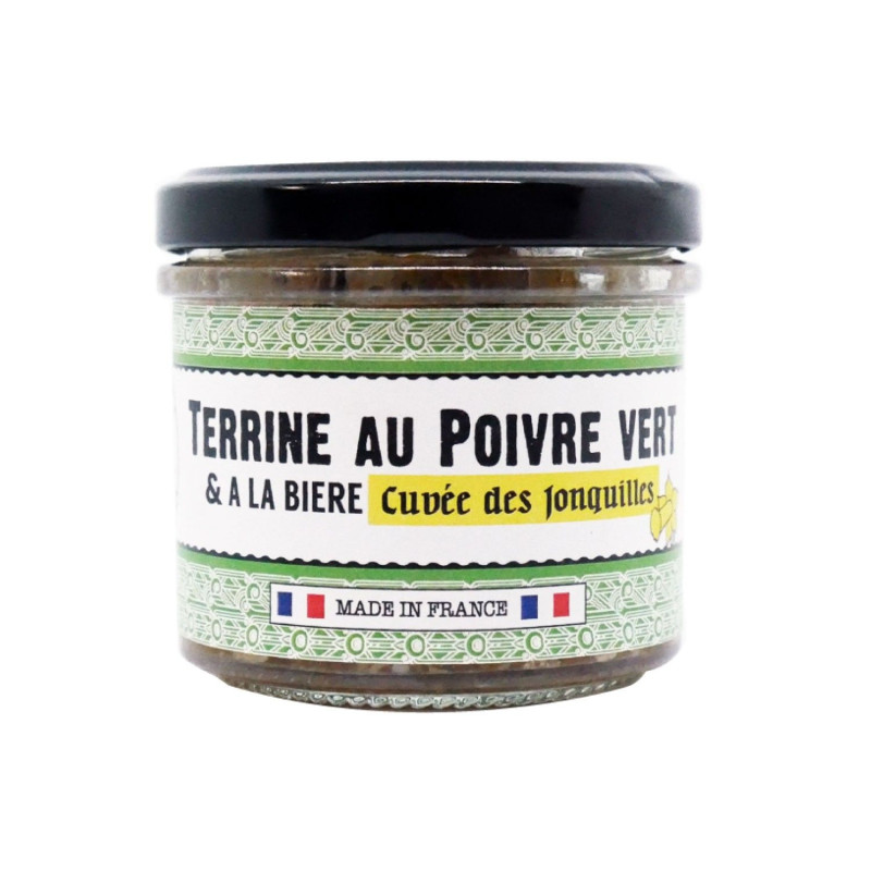 Terrine au poivre vert et à la bière Cuvée des Jonquilles - La Cerise sur l'Apéro Terrine au poivre vert et à la bière Cuvée des Jonquilles - La Cerise sur l'Apéro