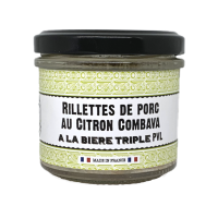Rillettes de porc au citron combava et à la PVL Triple - La Cerise sur l'Apéro