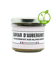 Caviar d'aubergines au citron et olives noires - Lot de 12 tartinables - La Cerise sur l'Apéro