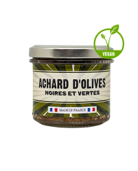 Achard d'olives noires et vertes - Lot de 12 tartinables - La Cerise sur l'Apéro