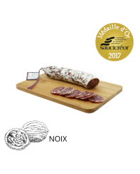 Saucisson fait en Auvergne aux Noix - pour les professionnels - La Cerise sur l'Apéro