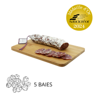 Saucisson fait en Auvergne aux 5 baies - pour les professionnels - La Cerise sur l'Apéro