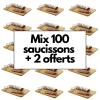 Mix de 100 saucissons + 2 saucissons offerts - pour les professionnels - La Cerise sur l'Apéro