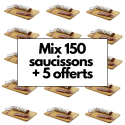 Mix de 150 saucissons + 5 saucissons offerts - pour les professionnels - La Cerise sur l'Apéro