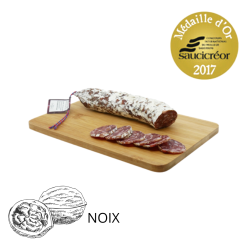 Saucisson fait en Auvergne aux Noix - La Cerise sur l'Apéro