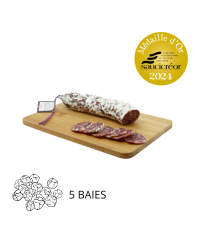 Saucisson fait en Auvergne aux 5 baies | Saucissons faits en Auverg...